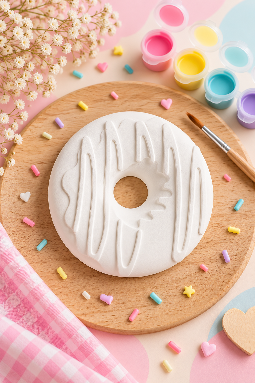 Lembrança de Aniversário Donut – Kit Criativo para Pintar
