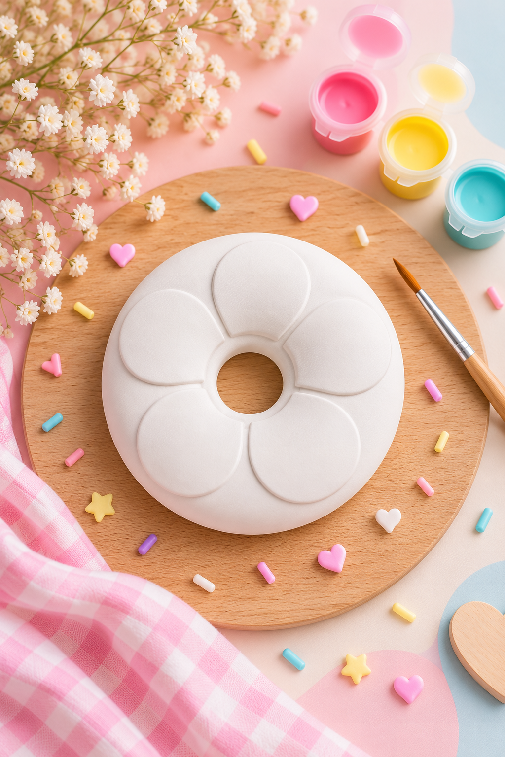 Lembrança de Aniversário Donut – Kit Criativo para Pintar