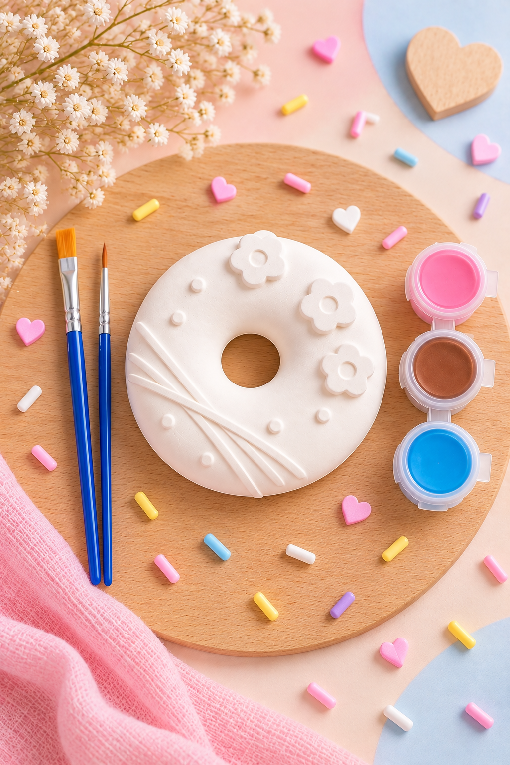 Lembrança de Aniversário Donut – Kit Criativo para Pintar