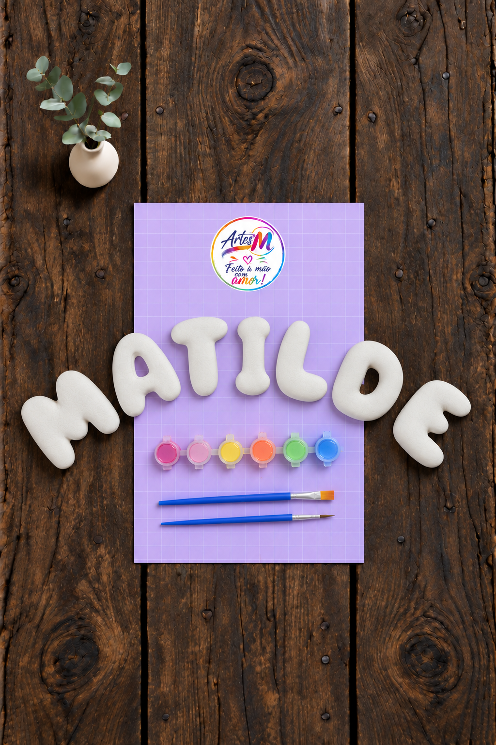 Letras Bubble 8cm – Nome Personalizado Menina