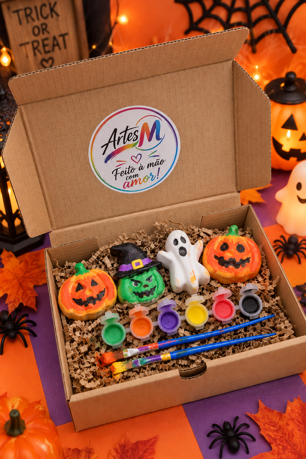 Caixa Criativa Halloween – Abóboras & Fantasmas - Boo👻