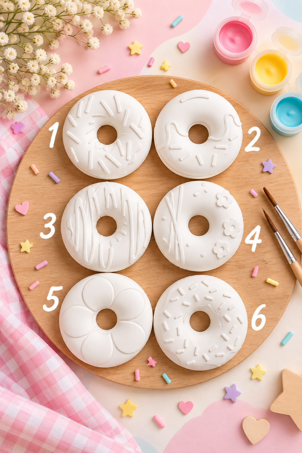 Lembrança de Aniversário Donut – Kit Criativo para Pintar
