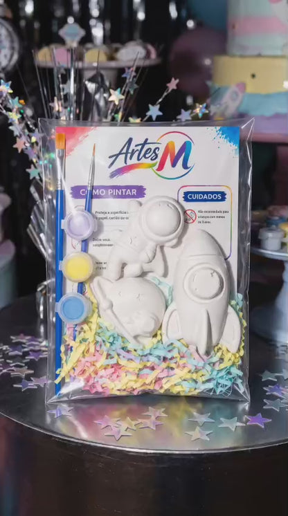 Lembrança de Aniversário Astronauta – Kit para Pintar