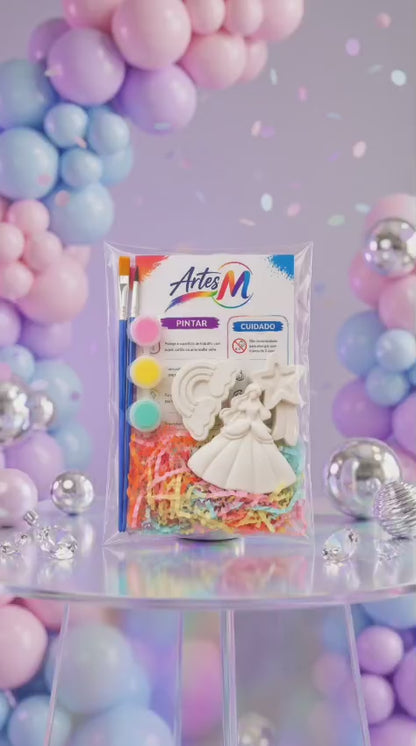Lembrança de Aniversário Princesa – Kit Criativo para Pintar