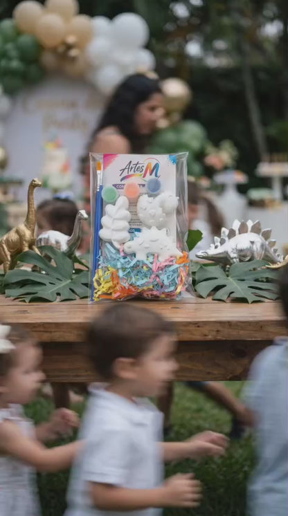 Lembrança de Aniversário Dinossauros – Kit de Pintura