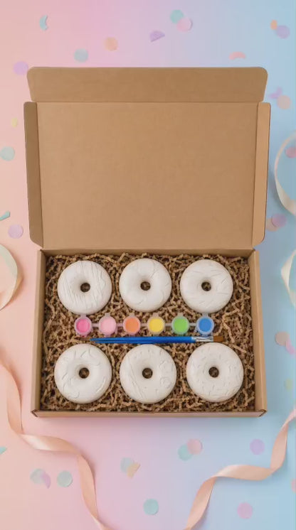Caixa Criativa Donuts – Kit de Pintura em Gesso