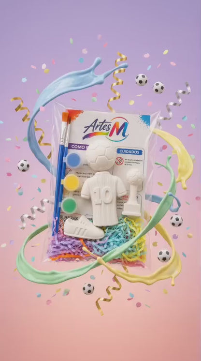 Lembrança de Aniversário Futebol – Kit de Pintura