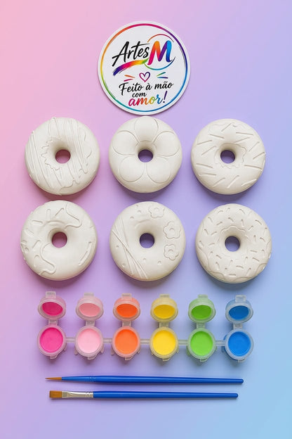 Caixa Criativa Donuts – Kit de Pintura em Gesso